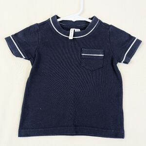 Janie & Jack Navy T-shirt ~ 6/12 mo